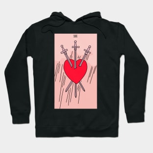 3 of Swords Hoodie